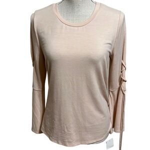Eyeshadow pink blouse, flare sleeve, size Med